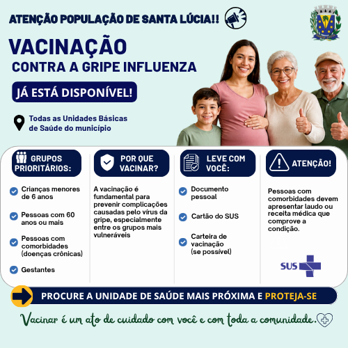   Já disponível nas Unidades Básicas de Saúde.