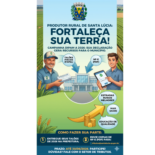 Produtor Rural de Santa Lúcia - Fortaleça sua terra